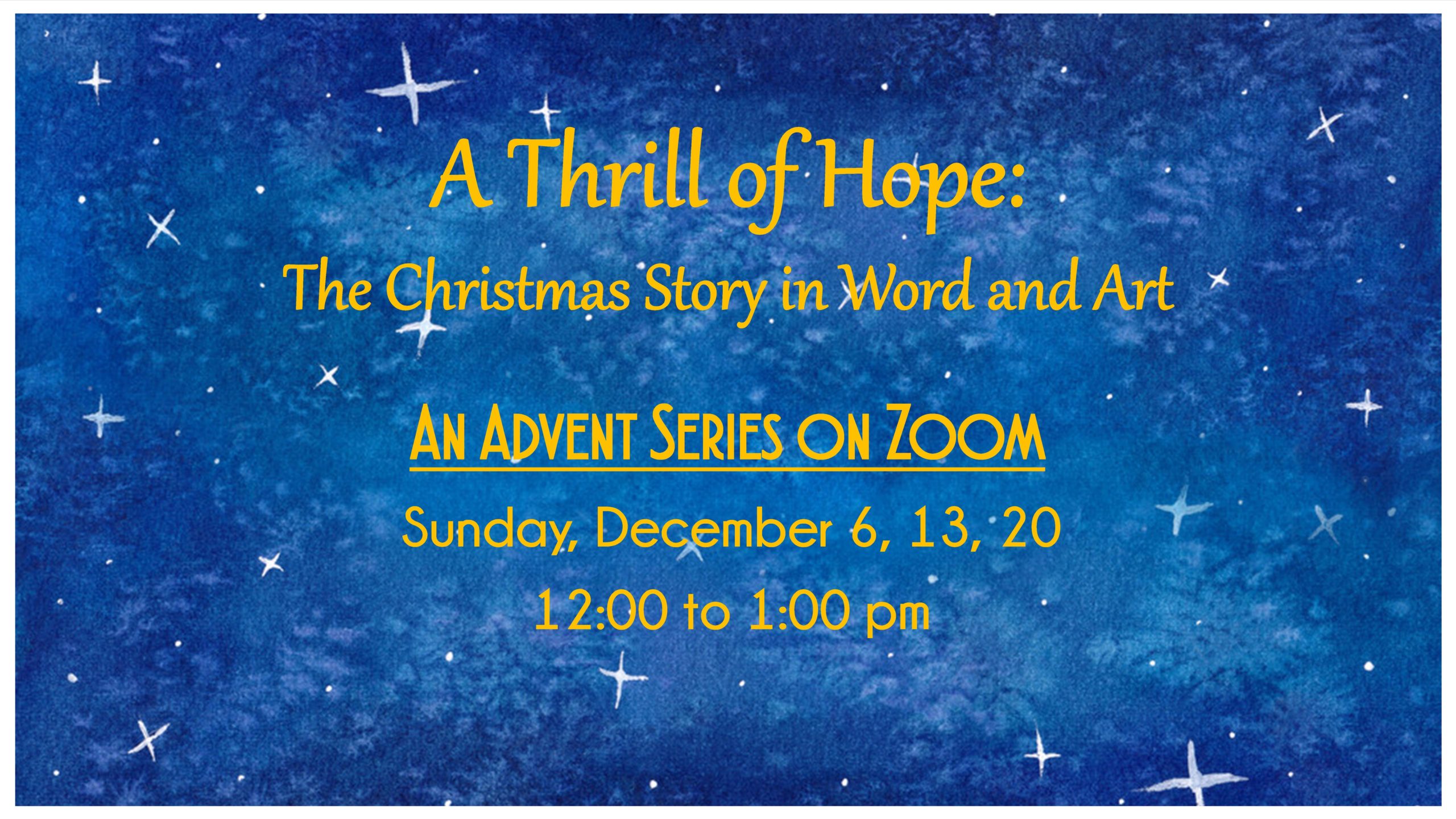 A Thrill of Hope : An Advent Series - St. James' Episcopal Church Mt ...