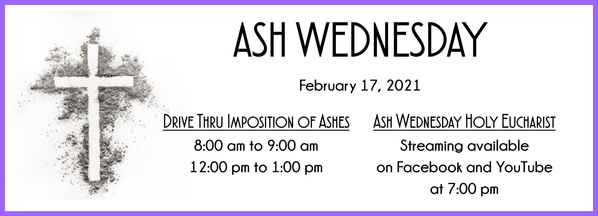 first imposition of ashes