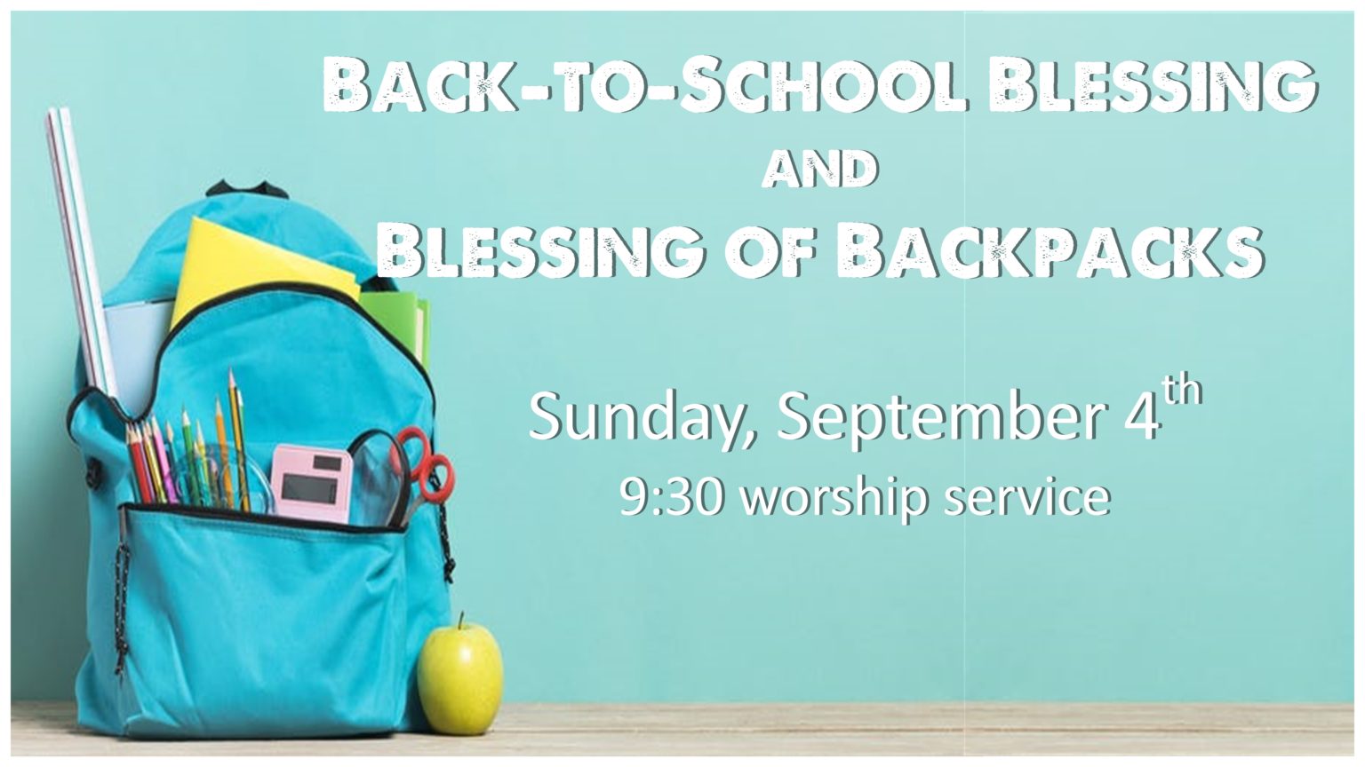 Back to School Blessing FB Event - St. James' Episcopal Church Mt. Airy MD